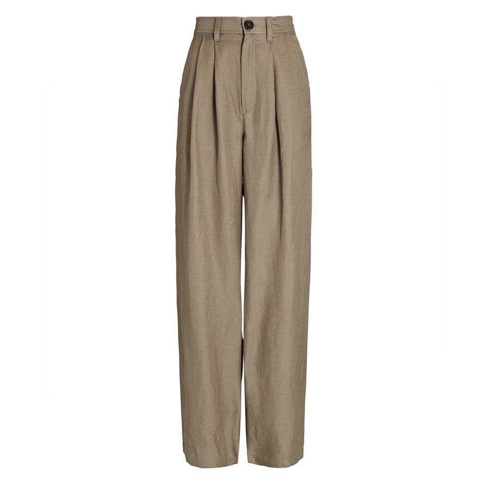 Anine Bing Tan High-Waisted Trousers